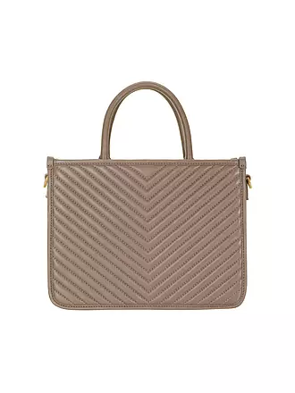 LES VISIONNAIRES | Bolso de cuero - Tot Bag LENA QUILTING | camel